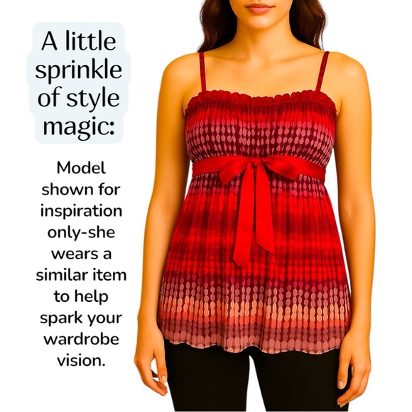 Mixit 100% Polyester Red Camisole Size XS Juniors - Picture 2 of 16